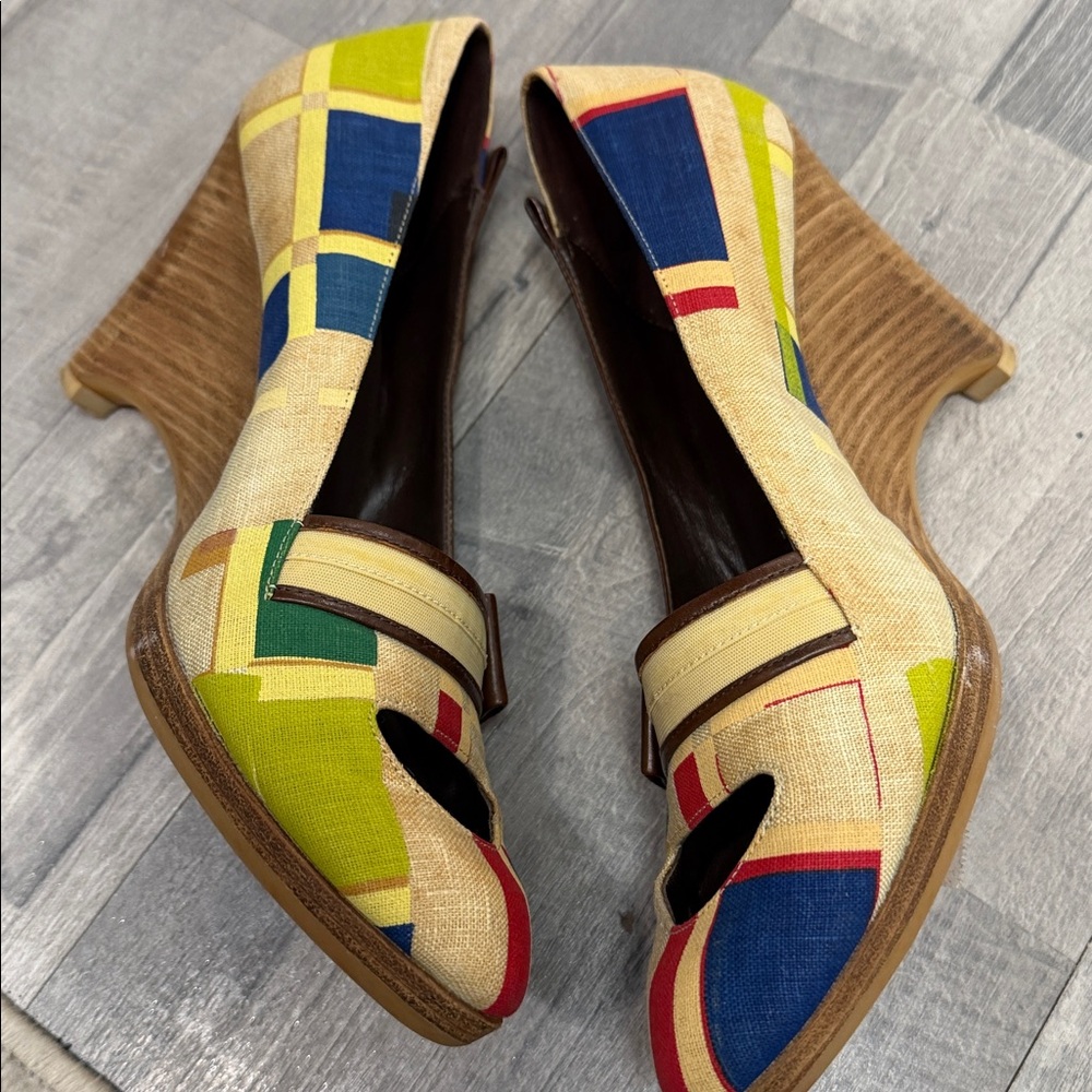Multicolor Patchwork Heels - image 6